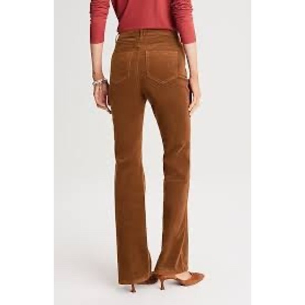 J. Jill Curvy Fit Corduroy Bootcut Pants Rustic Caramel Brown 14 Tall NEW
